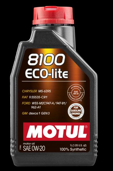 Ulei de motor MOTUL 8100 ECO-LITE 0W20 - Flacon de 1 Litru